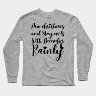 "Frosty Brainly: Celebrate New Christmas and Stay Cool in December!" Long Sleeve T-Shirt